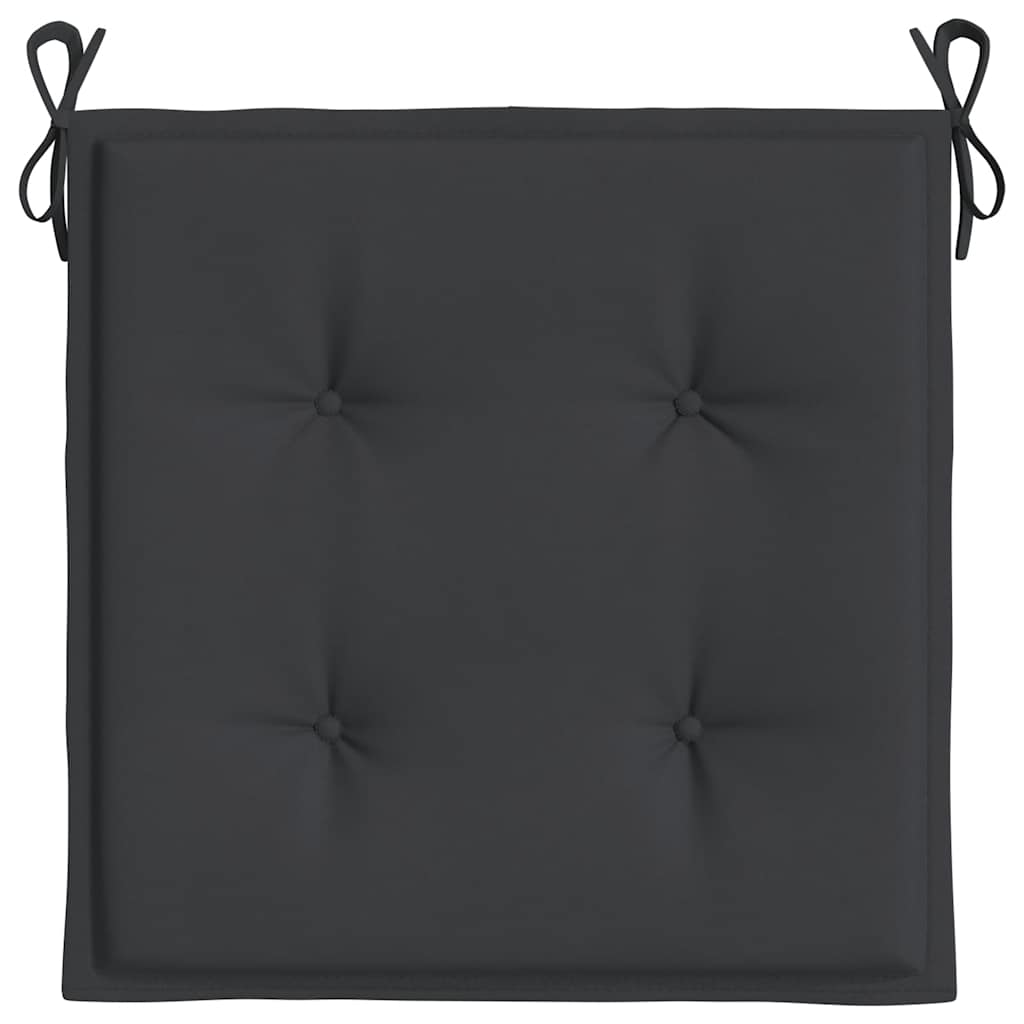 hynder til havestol 2 stk. 50x50x4 cm oxfordstof sort