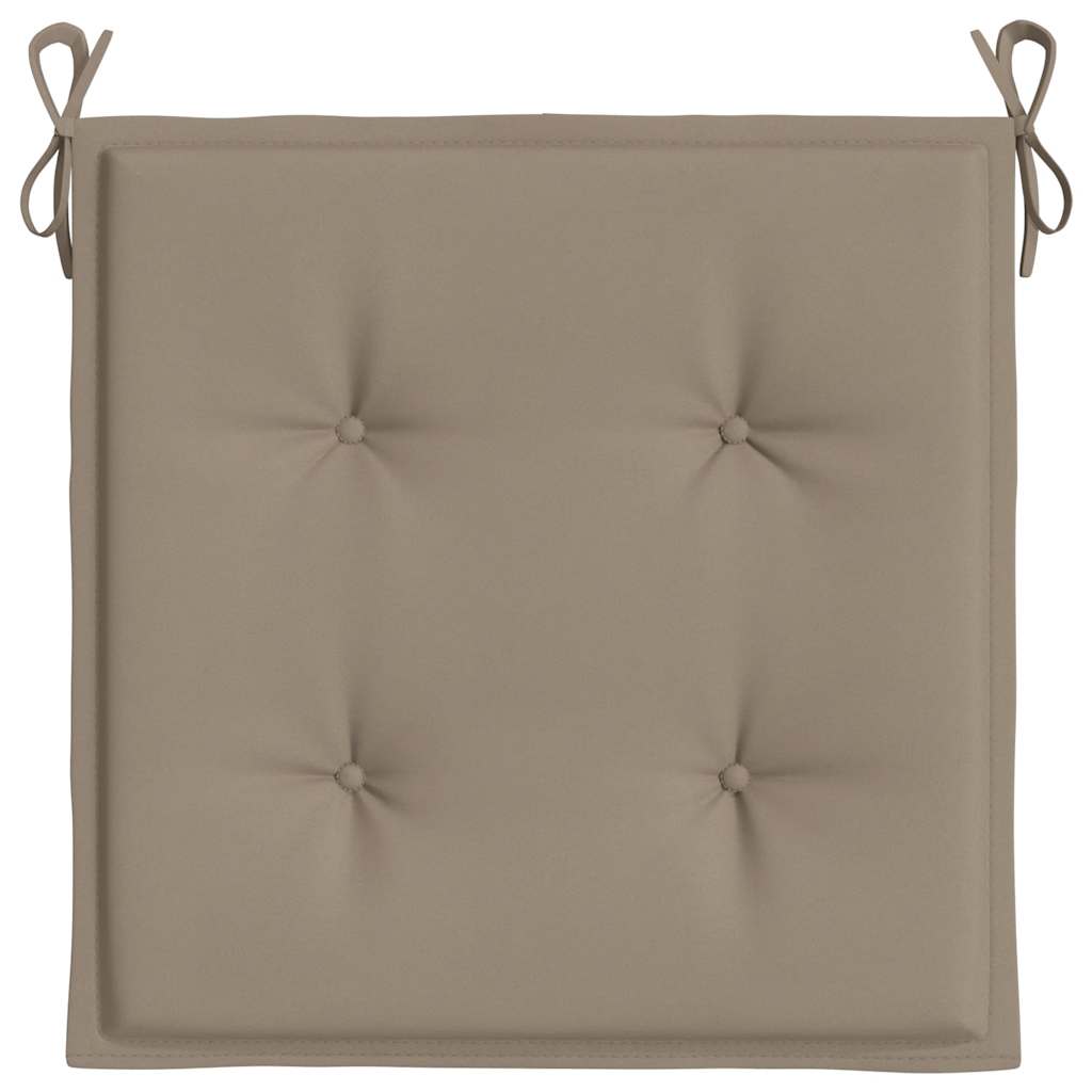 hynder til havestol 2 stk. 50x50x4 cm oxfordstof gråbrun