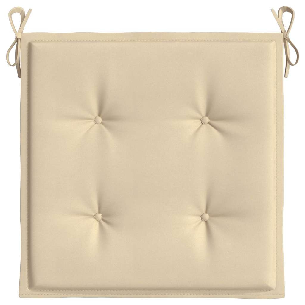 hynder til havestol 2 stk. 50x50x4 cm oxfordstof beige