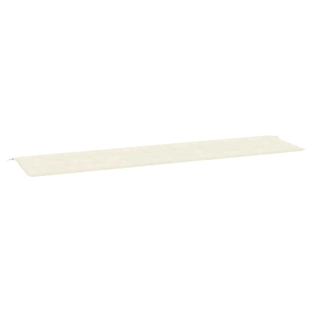 hynde til havebænk 200x50x3 cm oxfordstof cremefarvet