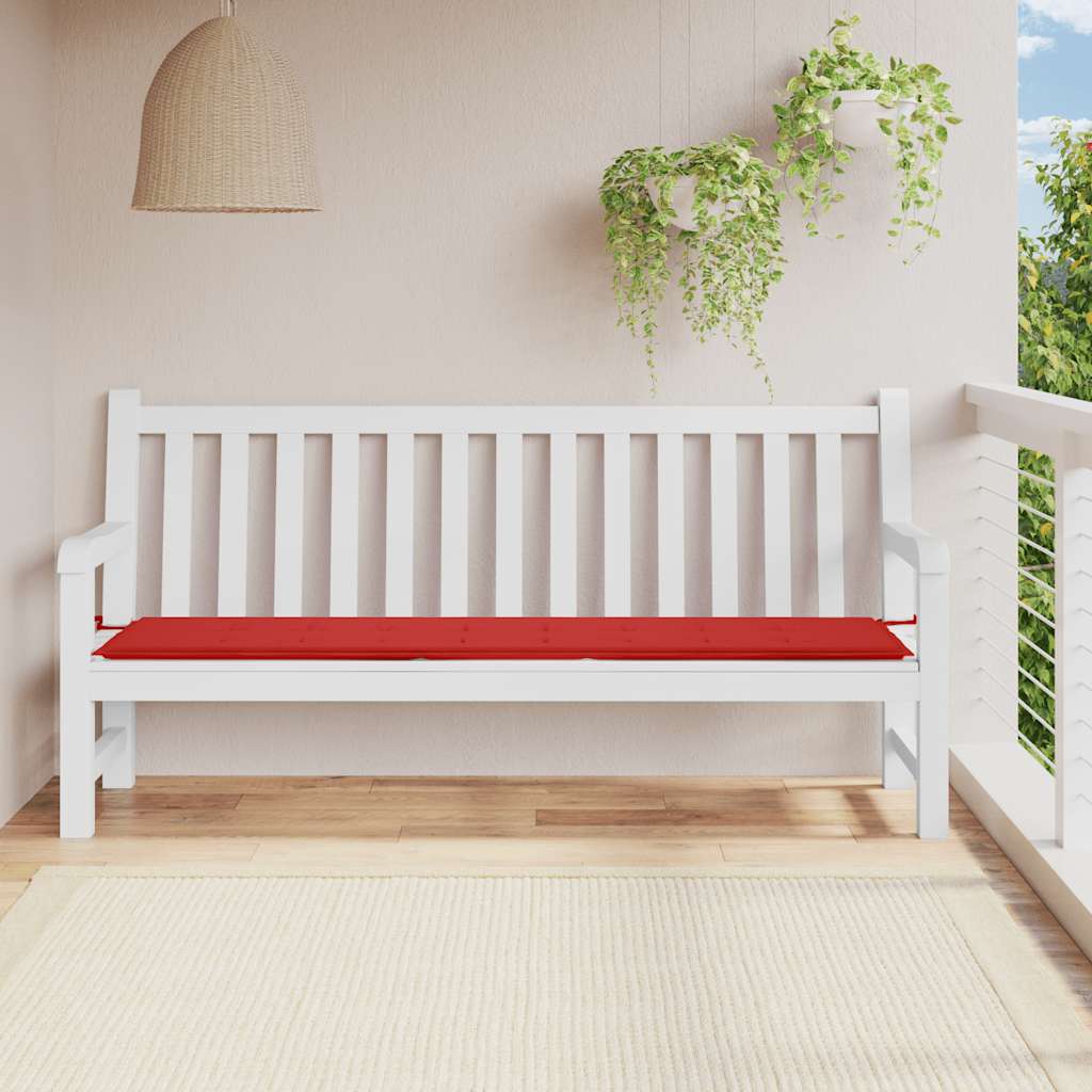 hynde til havebænk 200x50x4 cm oxfordstof rød