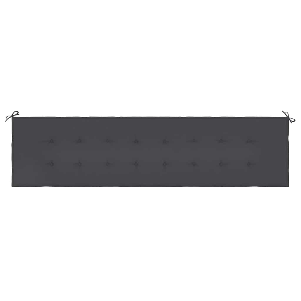 hynde til havebænk 200x50x4 cm oxfordstof sort