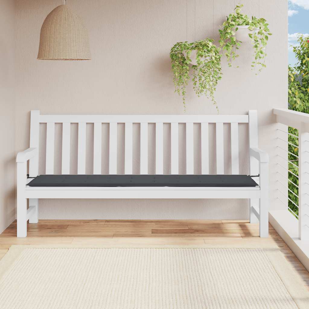 hynde til havebænk 200x50x4 cm oxfordstof sort