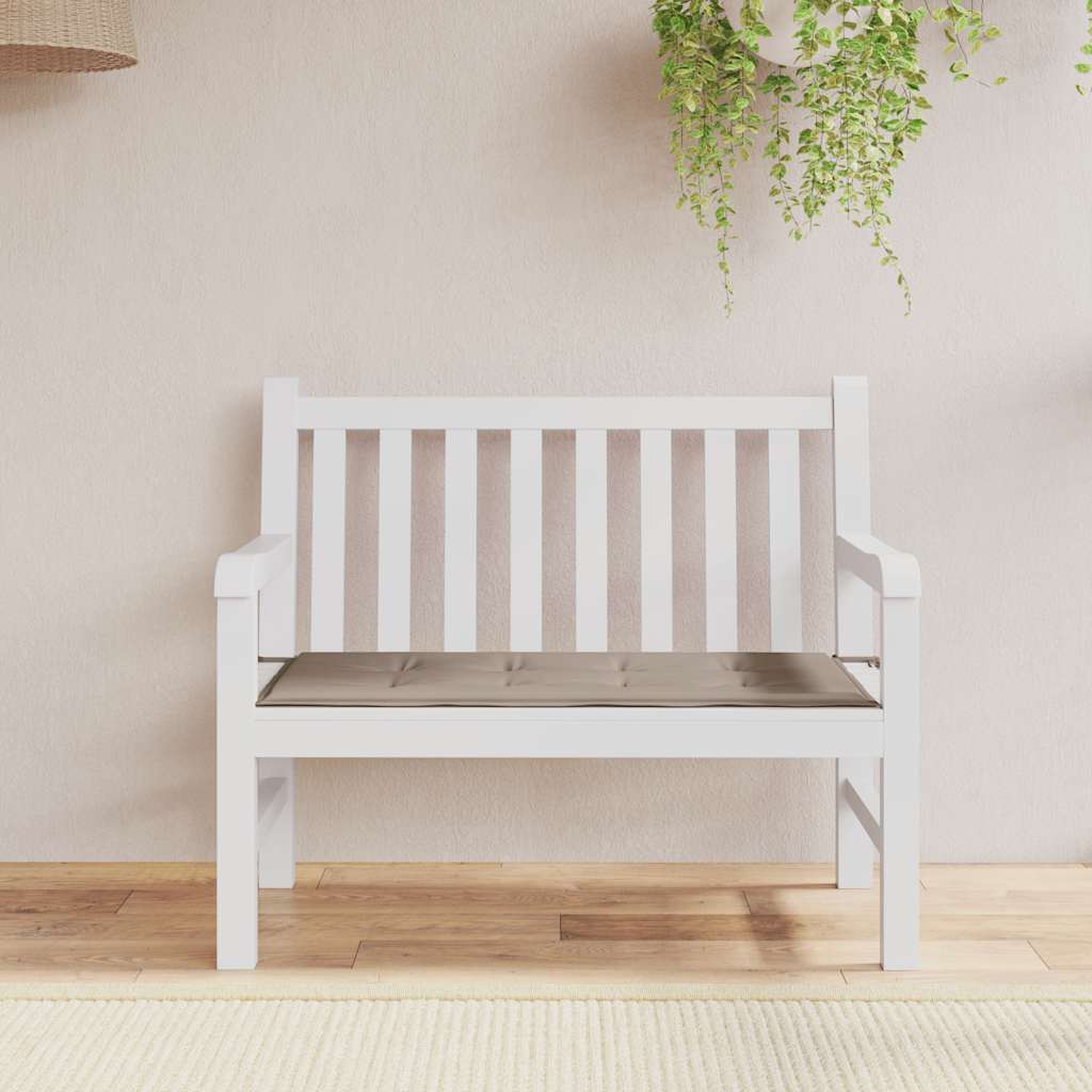 hynde til havebænk 120x50x4 cm oxfordstof gråbrun