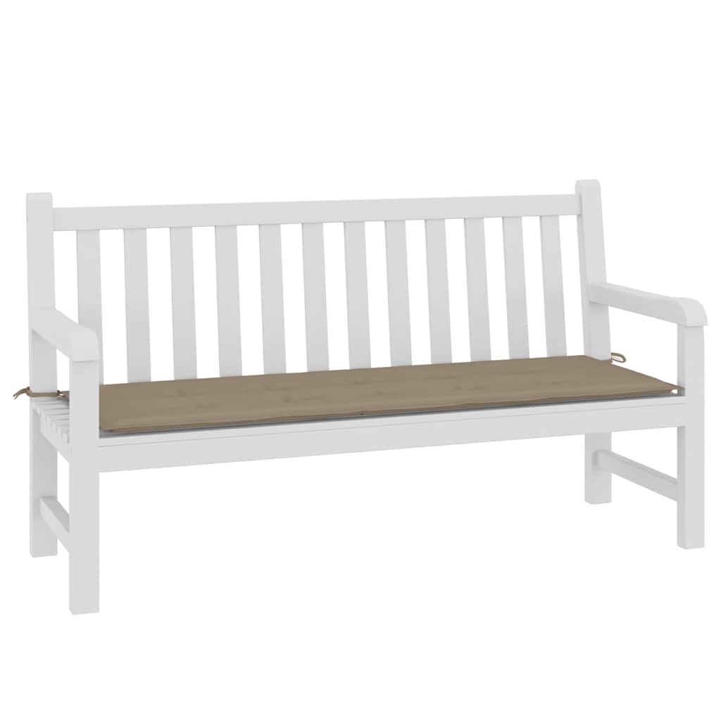 hynde til havebænk 150x50x4 cm oxfordstof gråbrun