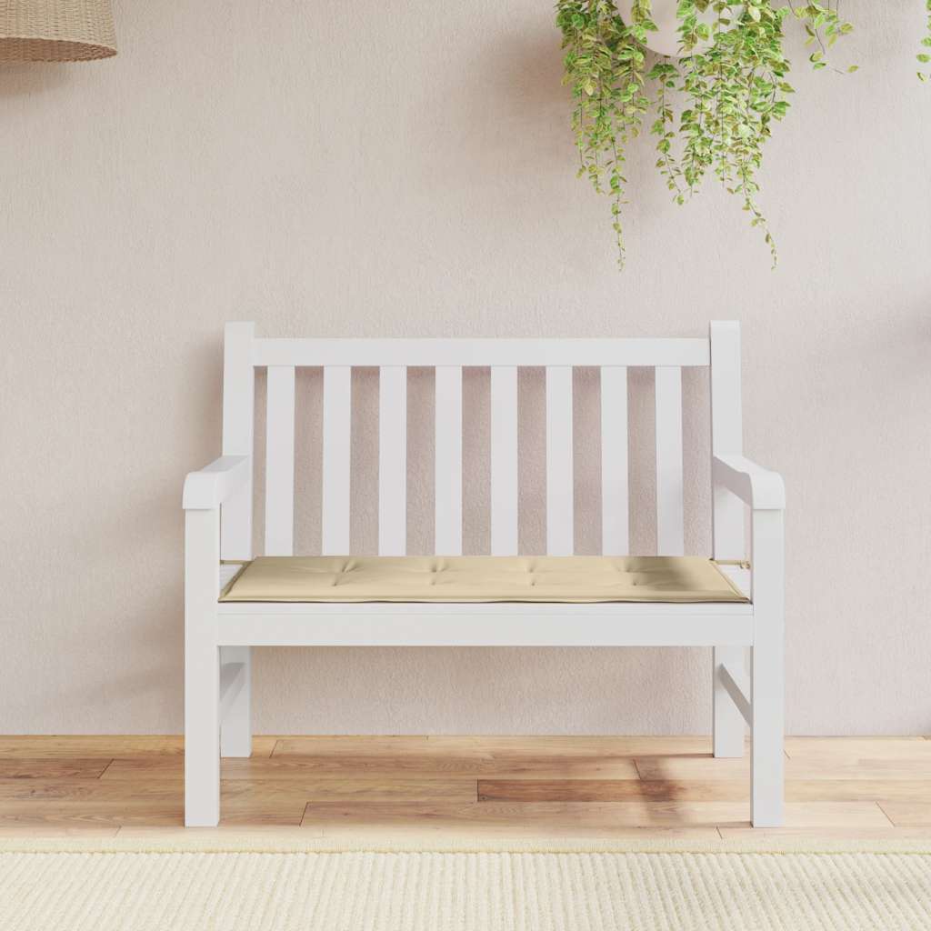 hynde til havebænk 100x50x4 cm oxfordstof beige