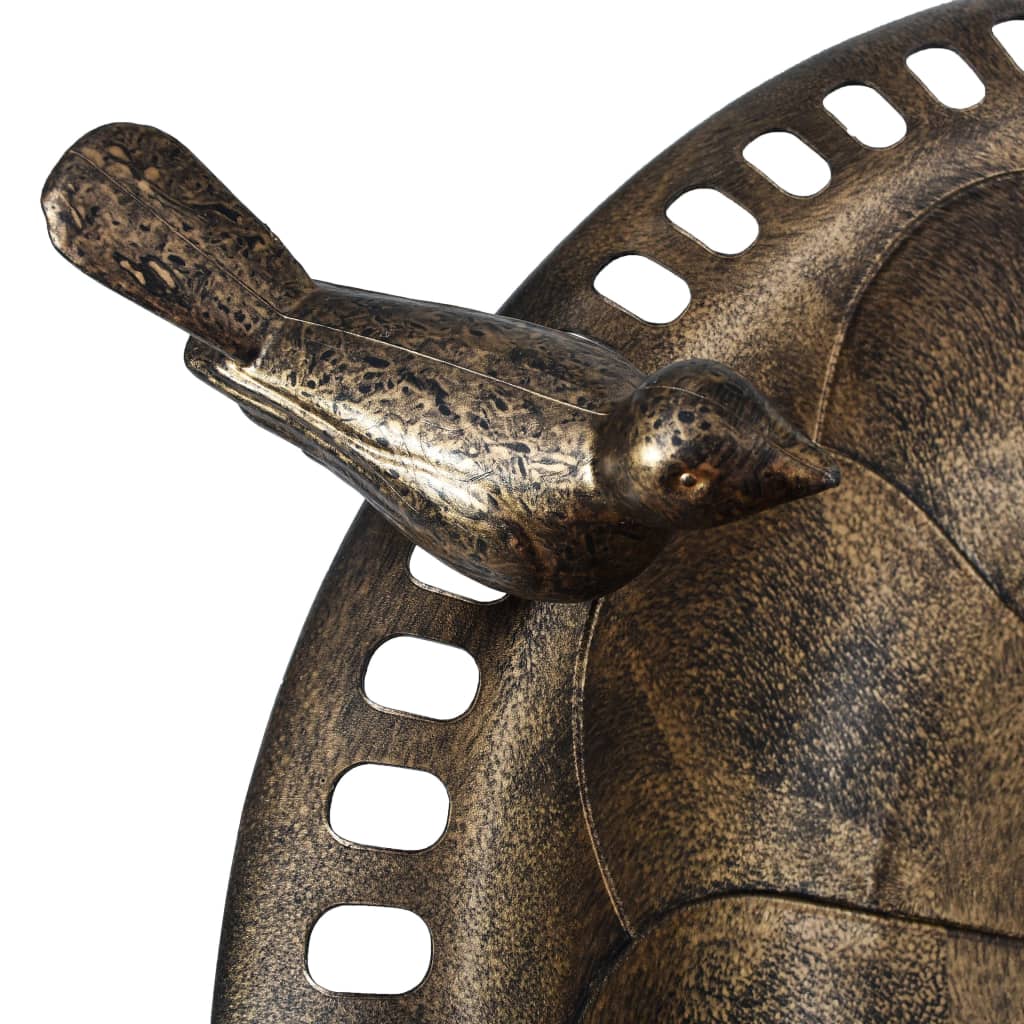 fuglebad plastik bronzefarvet