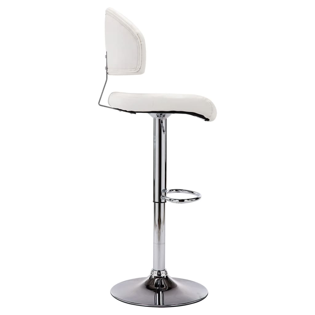 barstol kunstlæder hvid