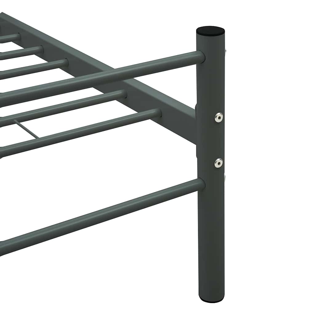 sengestel 180 x 200 cm metal grå