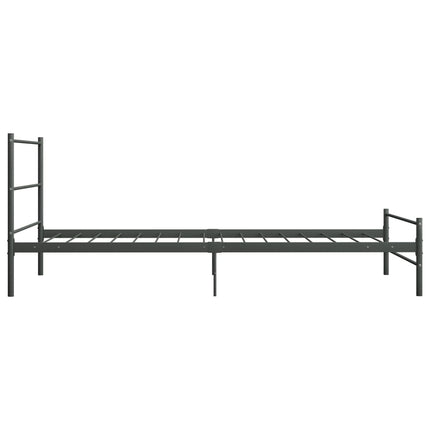 sengestel 100 x 200 cm metal grå