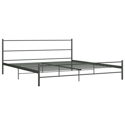 sengestel 200 x 200 cm metal grå