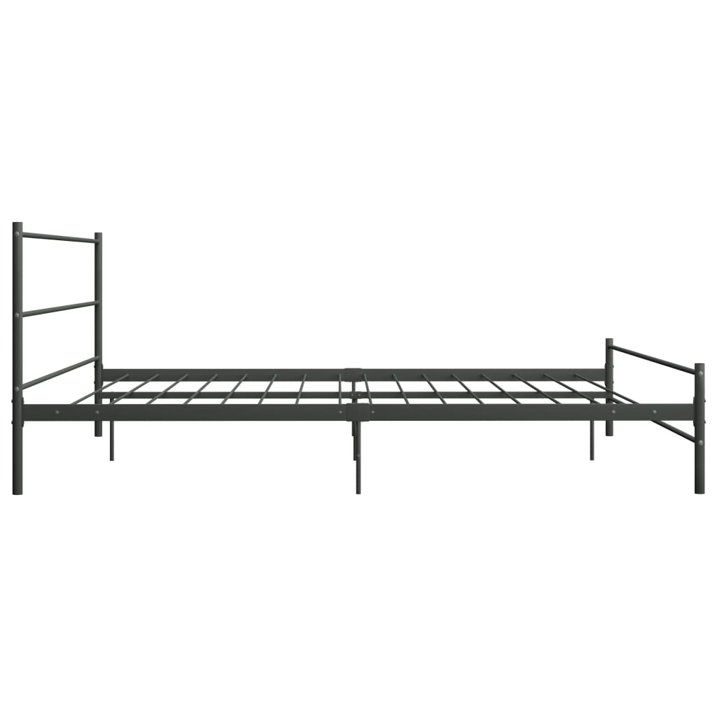 sengestel 200 x 200 cm metal grå