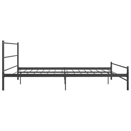sengestel 200 x 200 cm metal grå