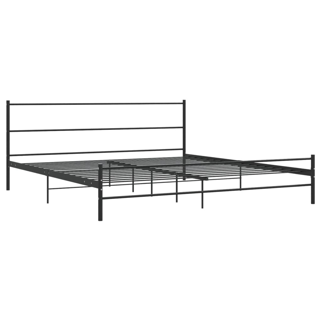 sengestel 180 x 200 cm metal sort