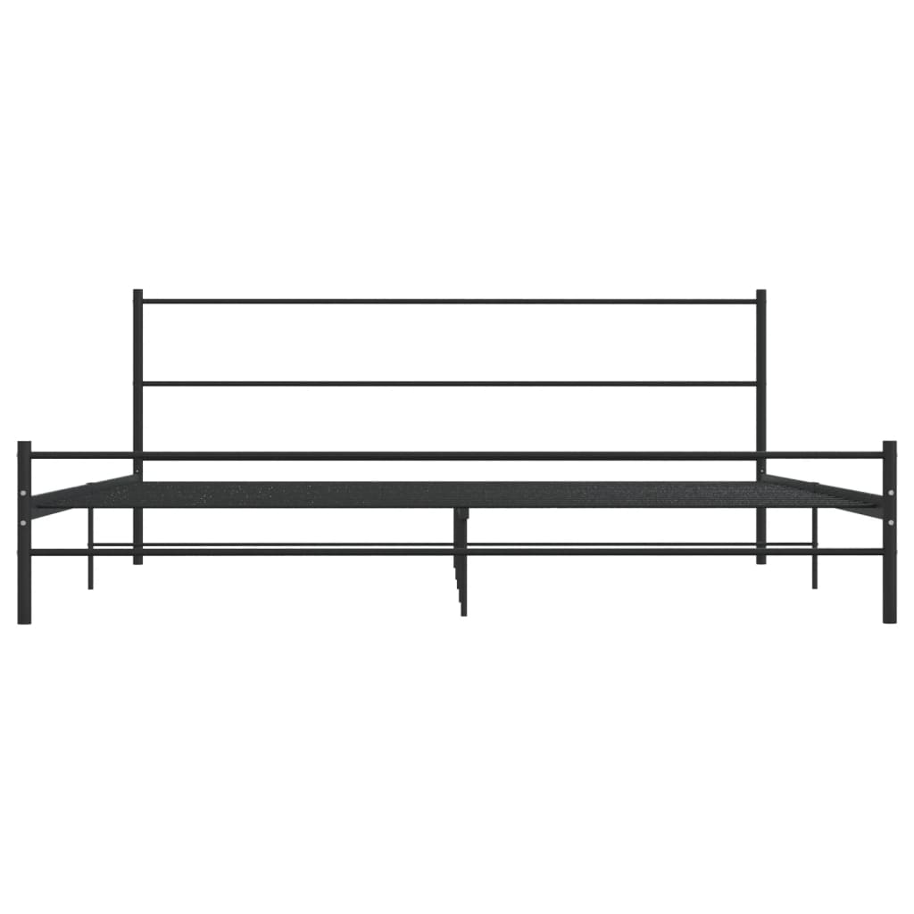 sengestel 180 x 200 cm metal sort