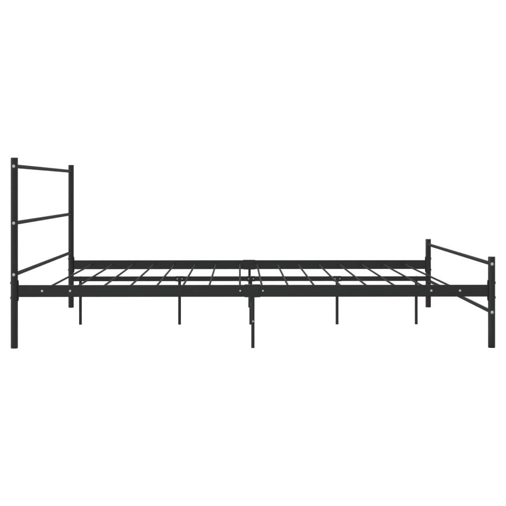 sengestel 180 x 200 cm metal sort