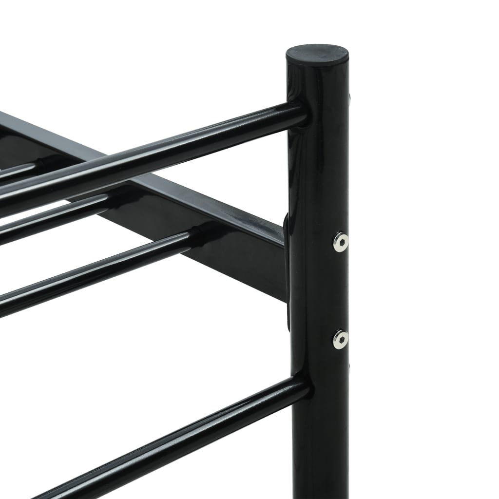 sengestel 180 x 200 cm metal sort