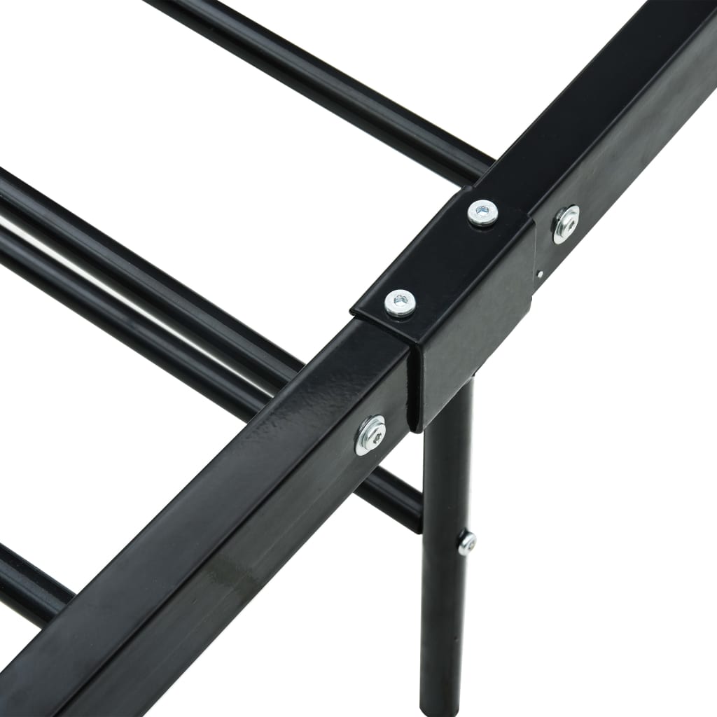 sengestel 180 x 200 cm metal sort