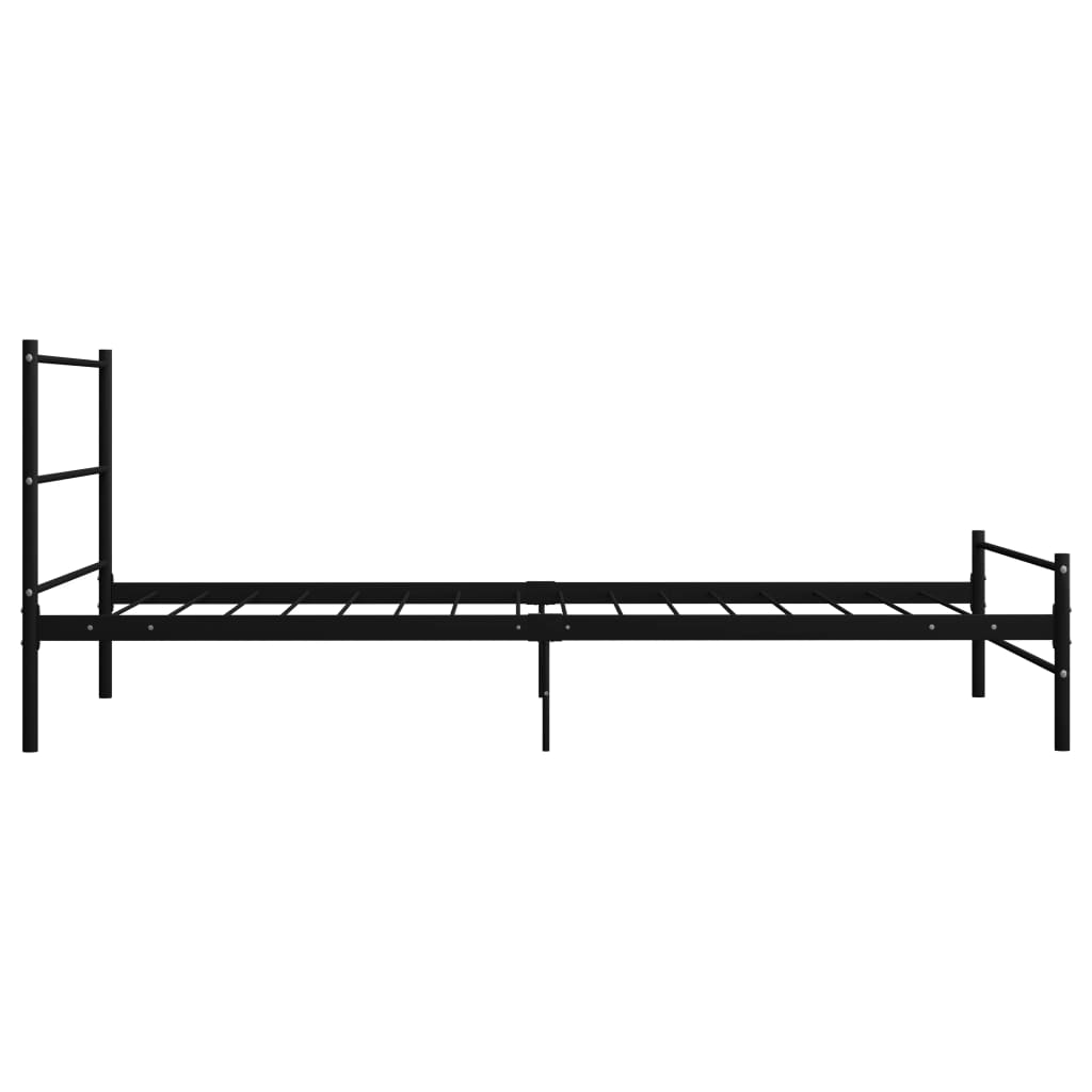 sengestel 100 x 200 cm metal sort