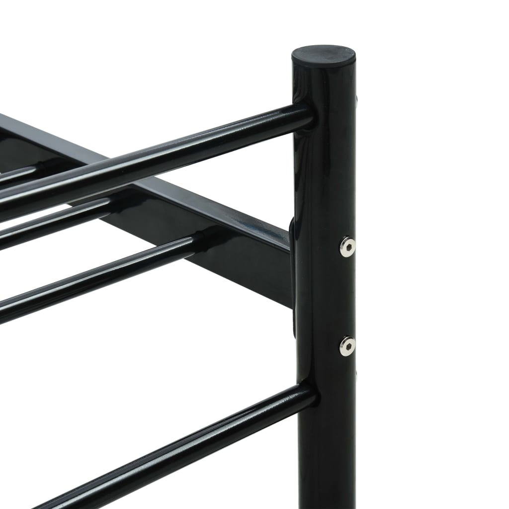 sengestel 100 x 200 cm metal sort