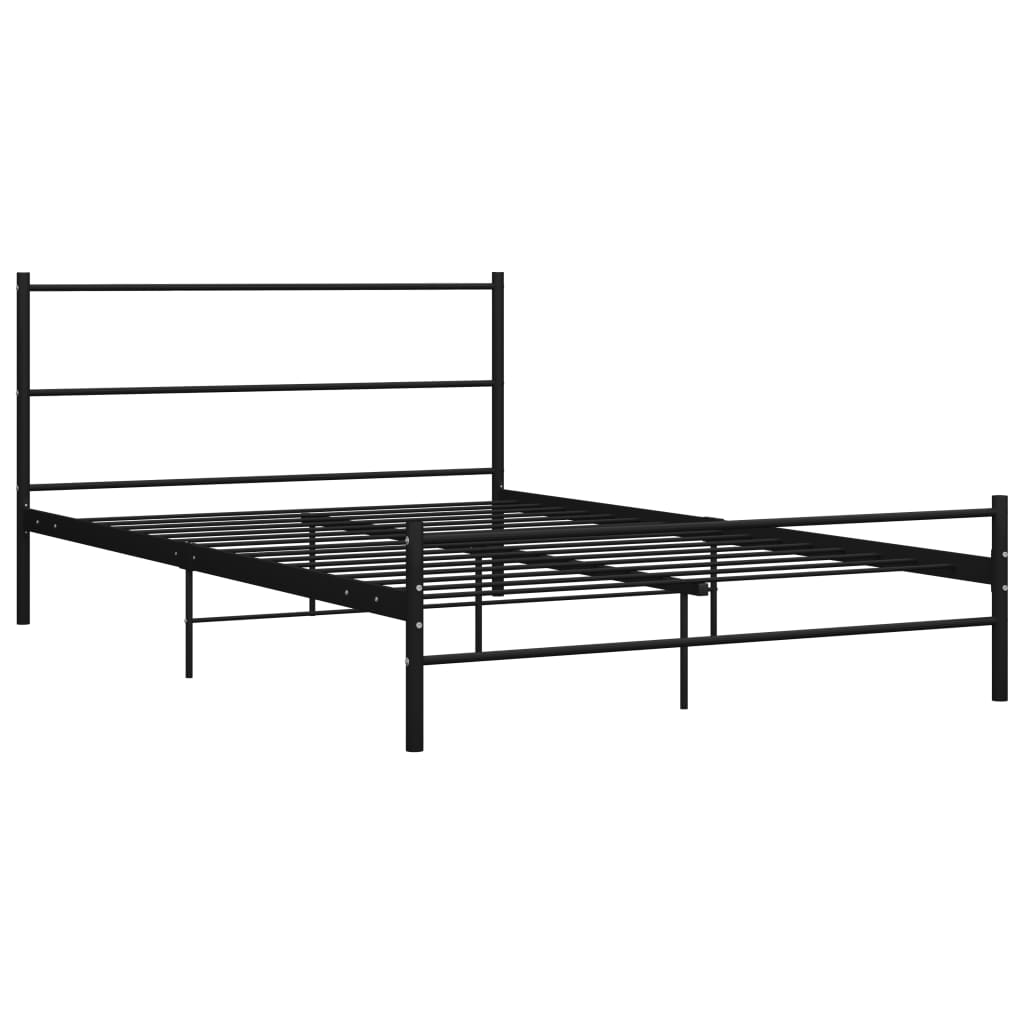 sengestel 120 x 200 cm metal sort