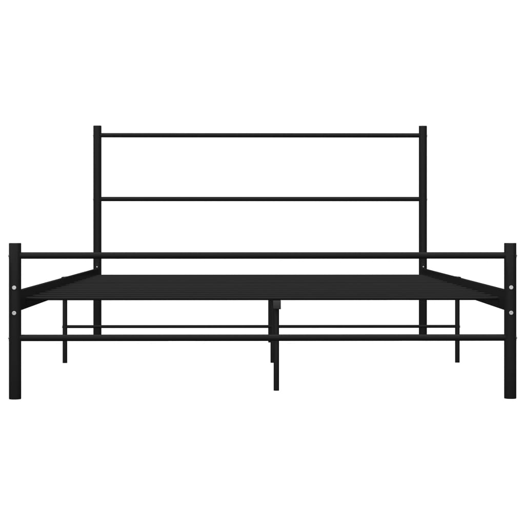 sengestel 120 x 200 cm metal sort