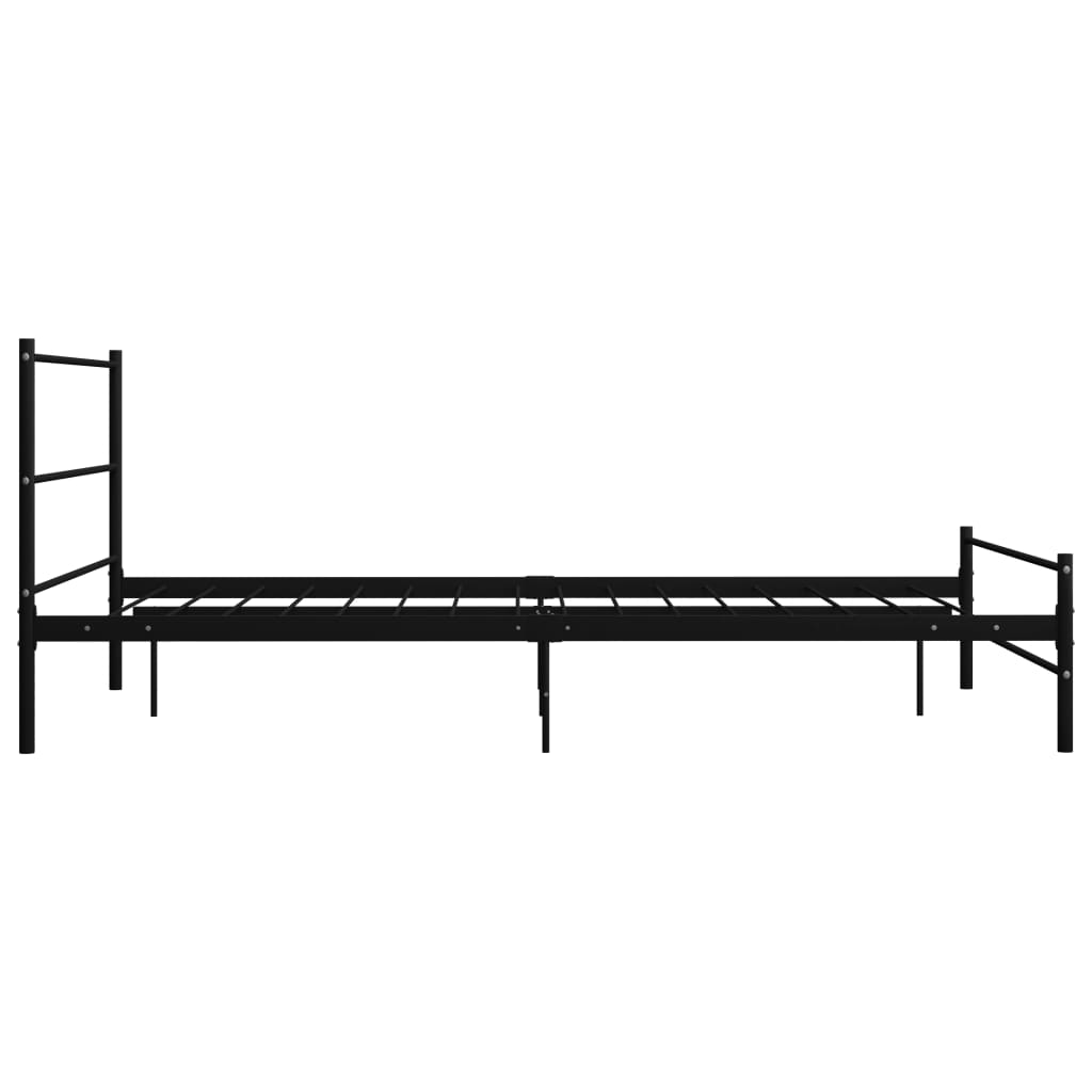 sengestel 120 x 200 cm metal sort