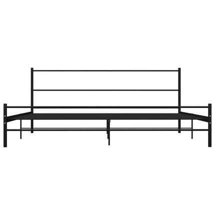 sengestel 200 x 200 cm metal sort