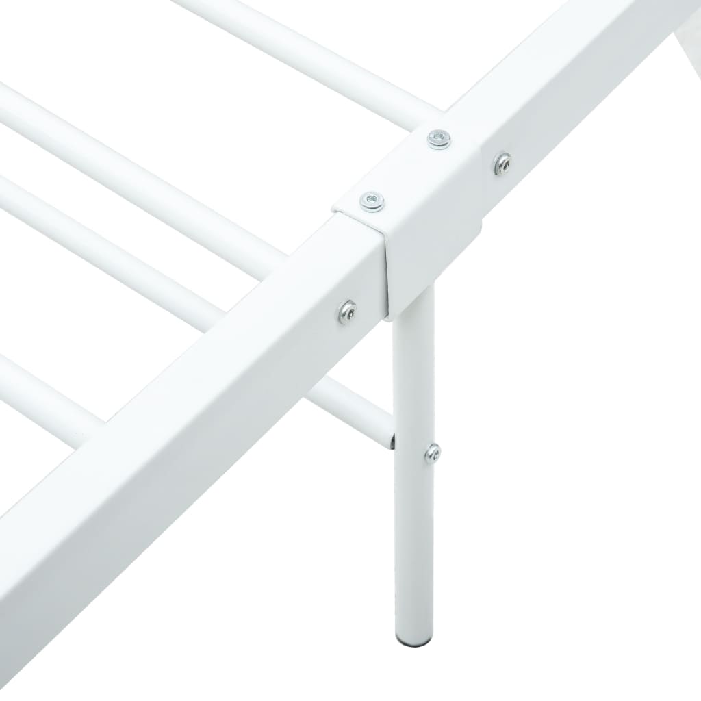 sengestel 100 x 200 cm metal hvid