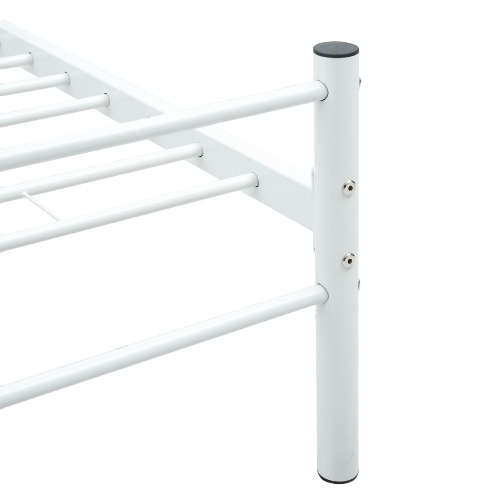 sengestel 100 x 200 cm metal hvid