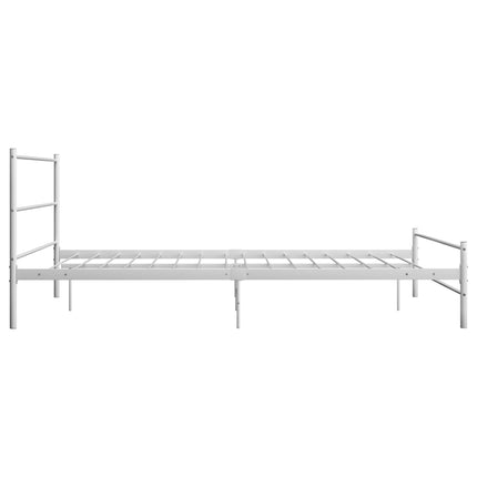 sengestel 120 x 200 cm metal hvid