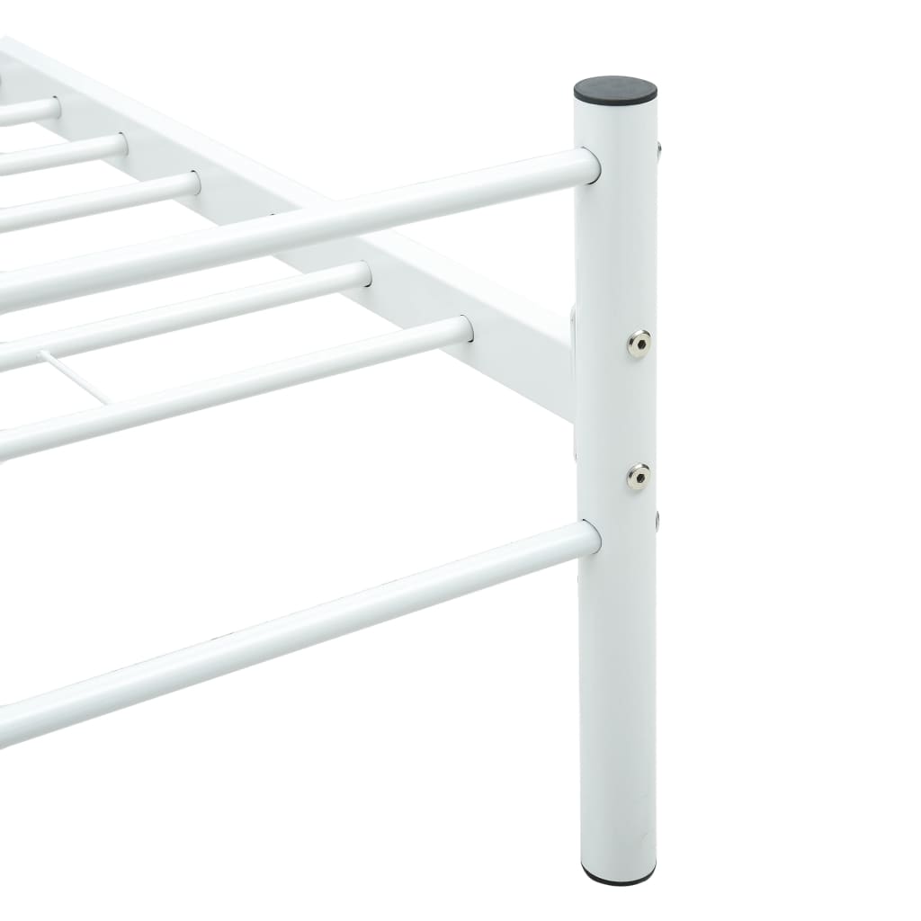 sengestel 120 x 200 cm metal hvid