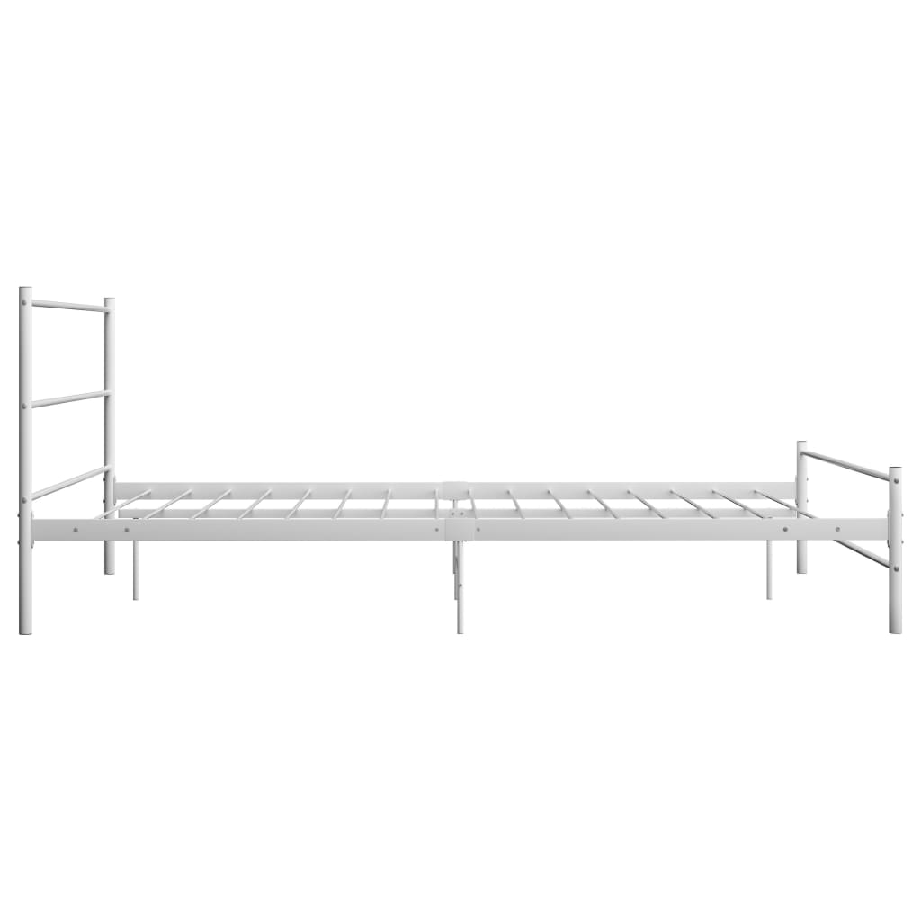 sengestel 140 x 200 cm metal hvid