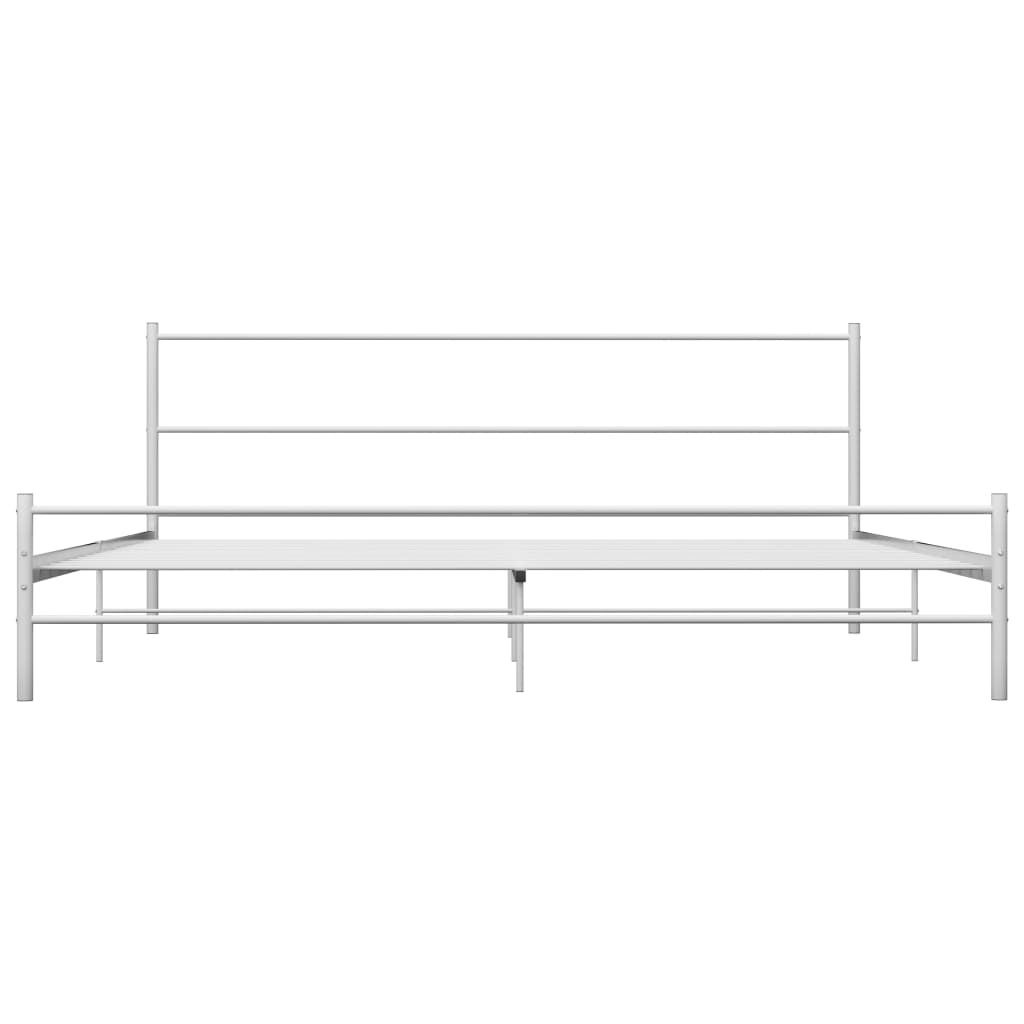 sengestel 180 x 200 cm metal hvid