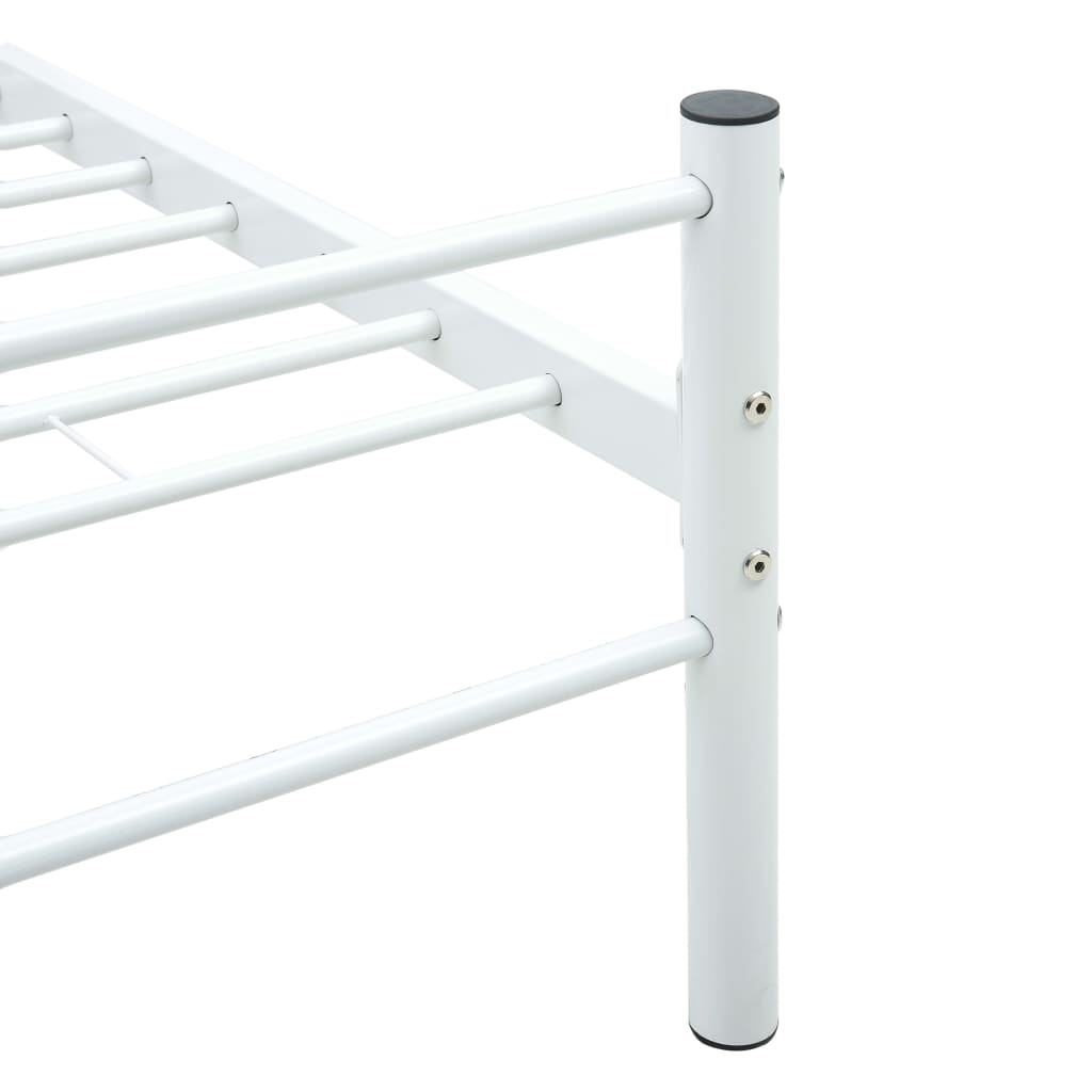 sengestel 180 x 200 cm metal hvid