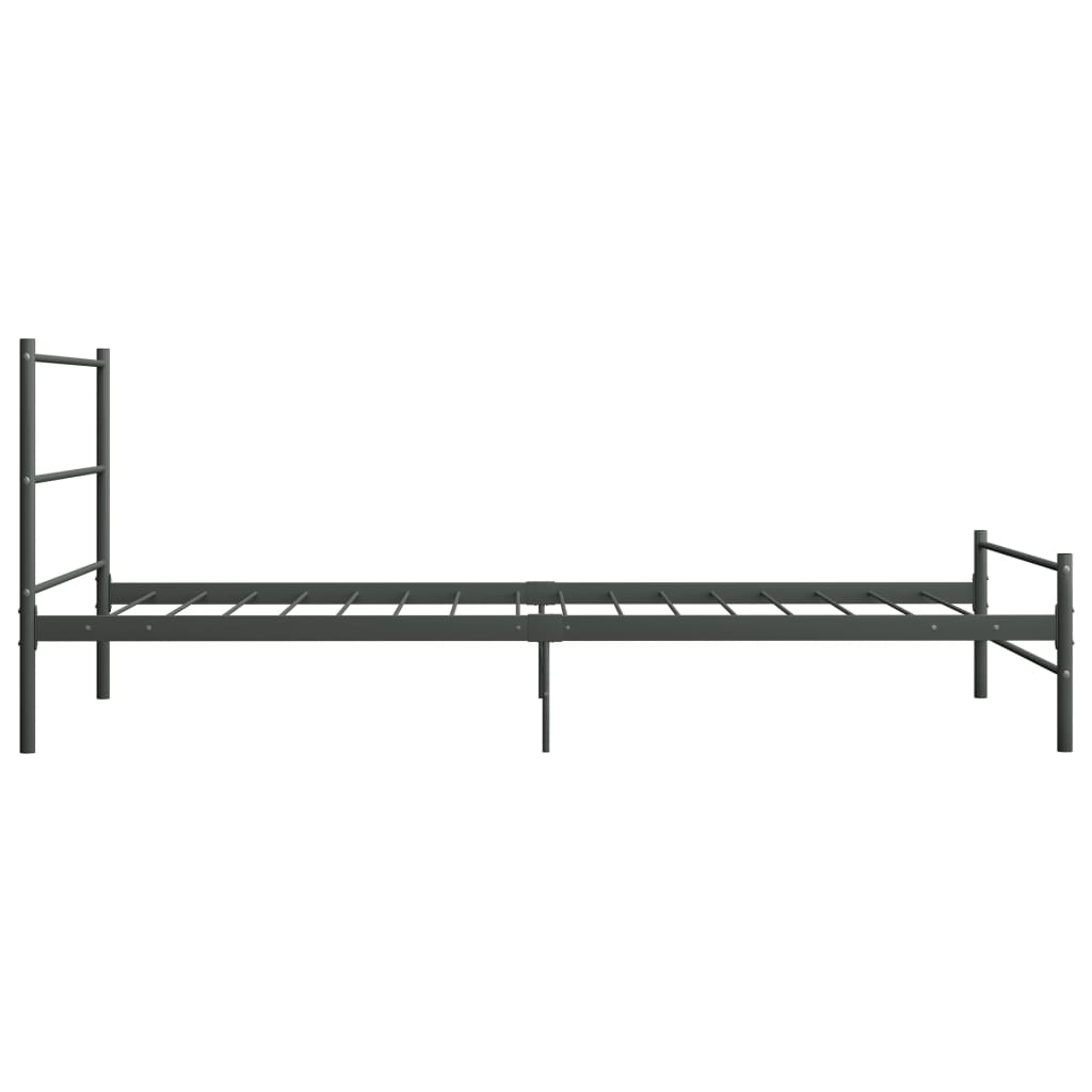 sengestel 90 x 200 cm metal grå