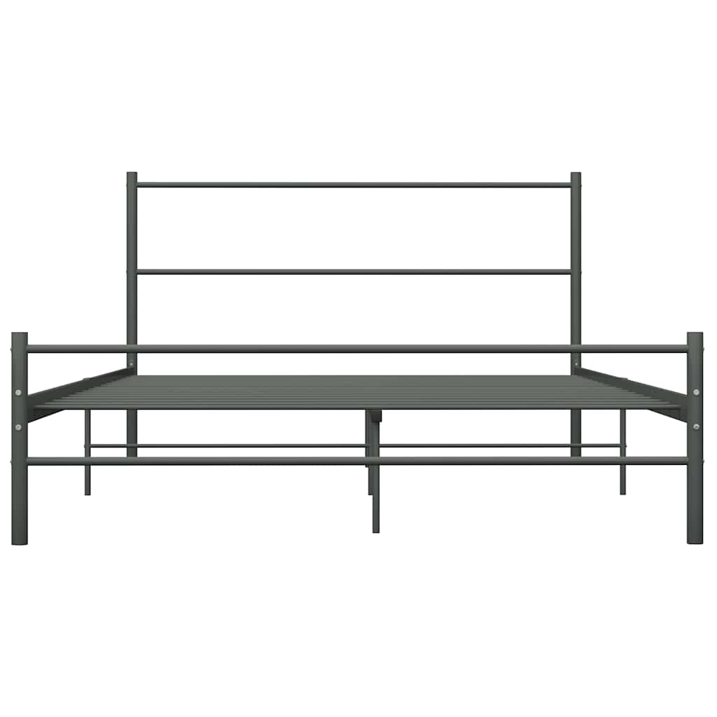 sengestel 160 x 200 cm metal grå
