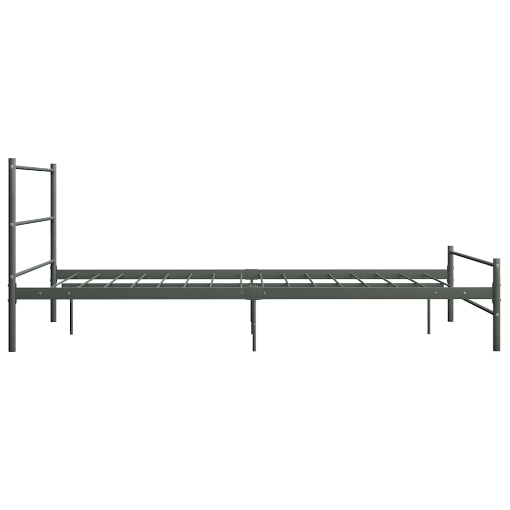 sengestel 160 x 200 cm metal grå
