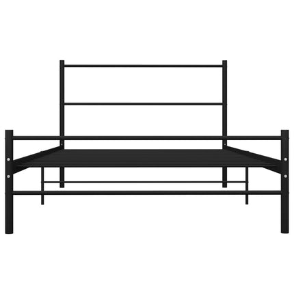 sengestel 90 x 200 cm metal sort