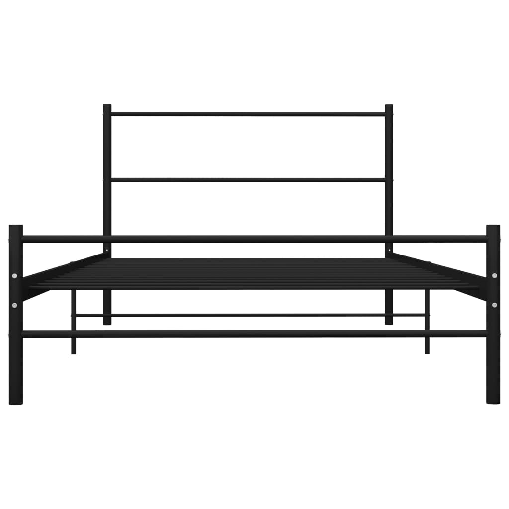 sengestel 90 x 200 cm metal sort