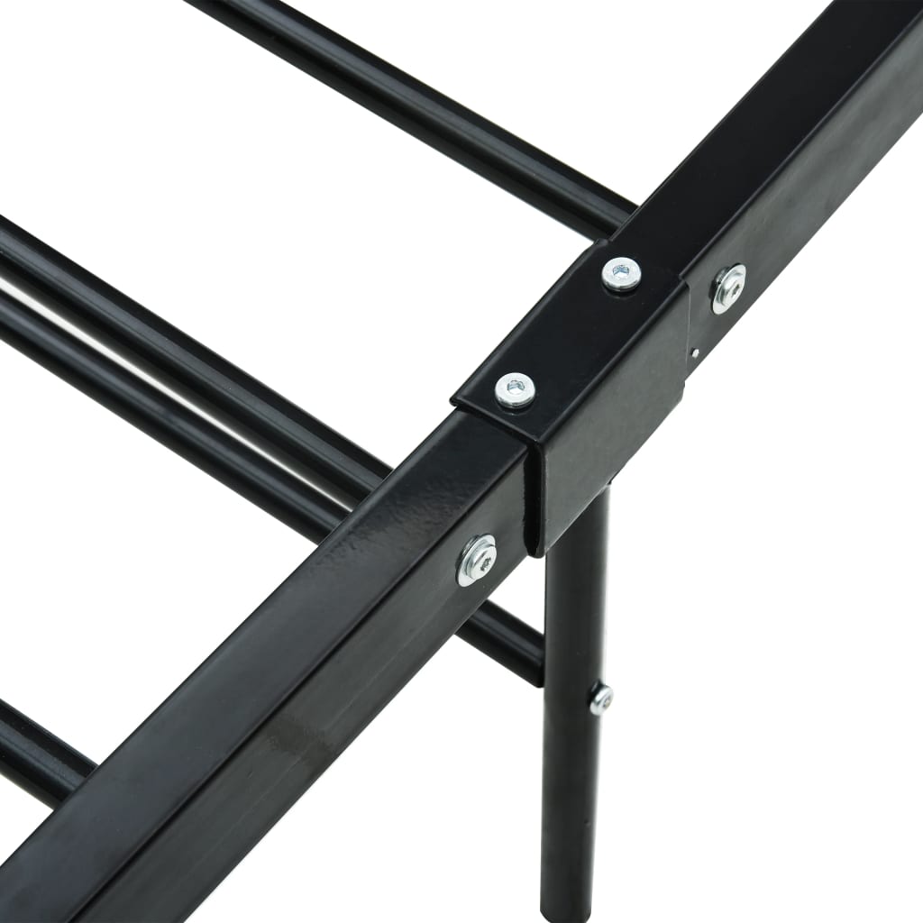 sengestel 90 x 200 cm metal sort