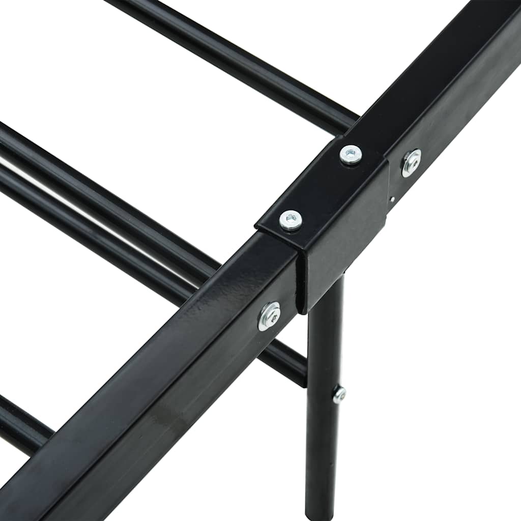 sengestel 160 x 200 cm metal sort