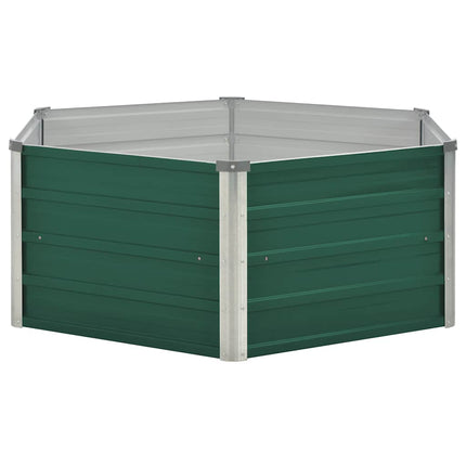 højbed 129x129x45 galvaniseret stål grøn
