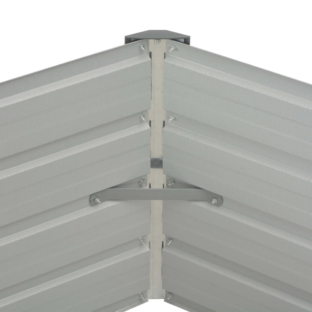 højbed 129x129x46 galvaniseret stål grøn