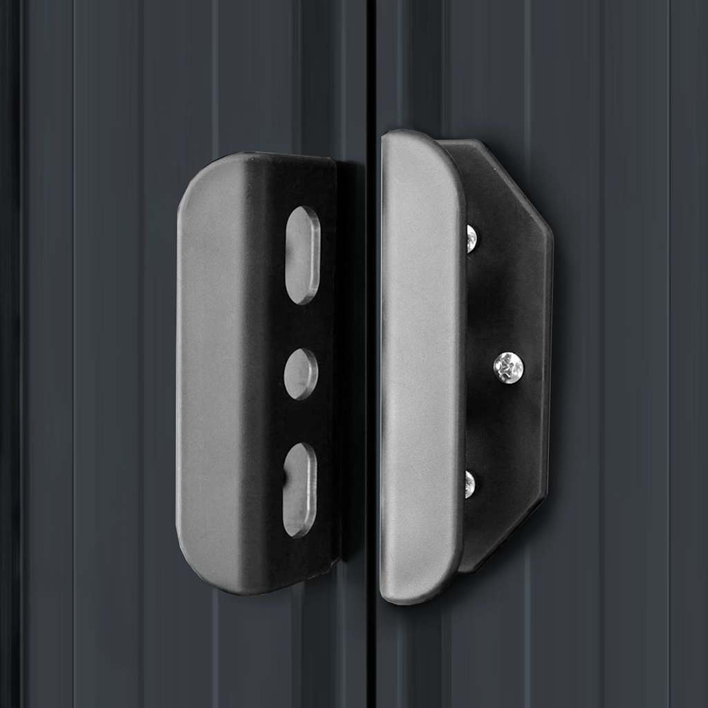 haveskur stål antracitgrå