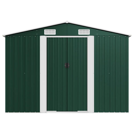 haveskur 257x779x181 cm galvaniseret stål grøn