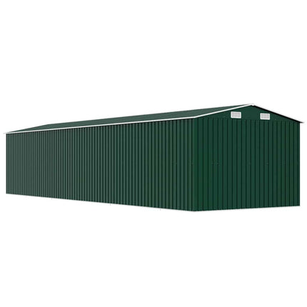 haveskur 257x779x181 cm galvaniseret stål grøn