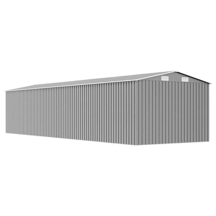 haveskur 257x990x181 cm galvaniseret stål grå