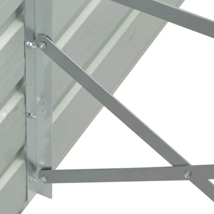 forhøjet plantekasse 320x40x45 cm galvaniseret stål grå