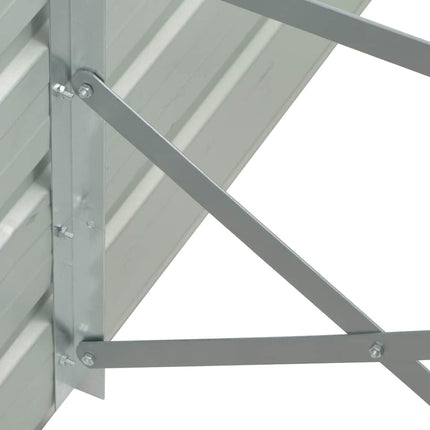 forhøjet plantekasse 320x40x45 cm galvaniseret stål grøn